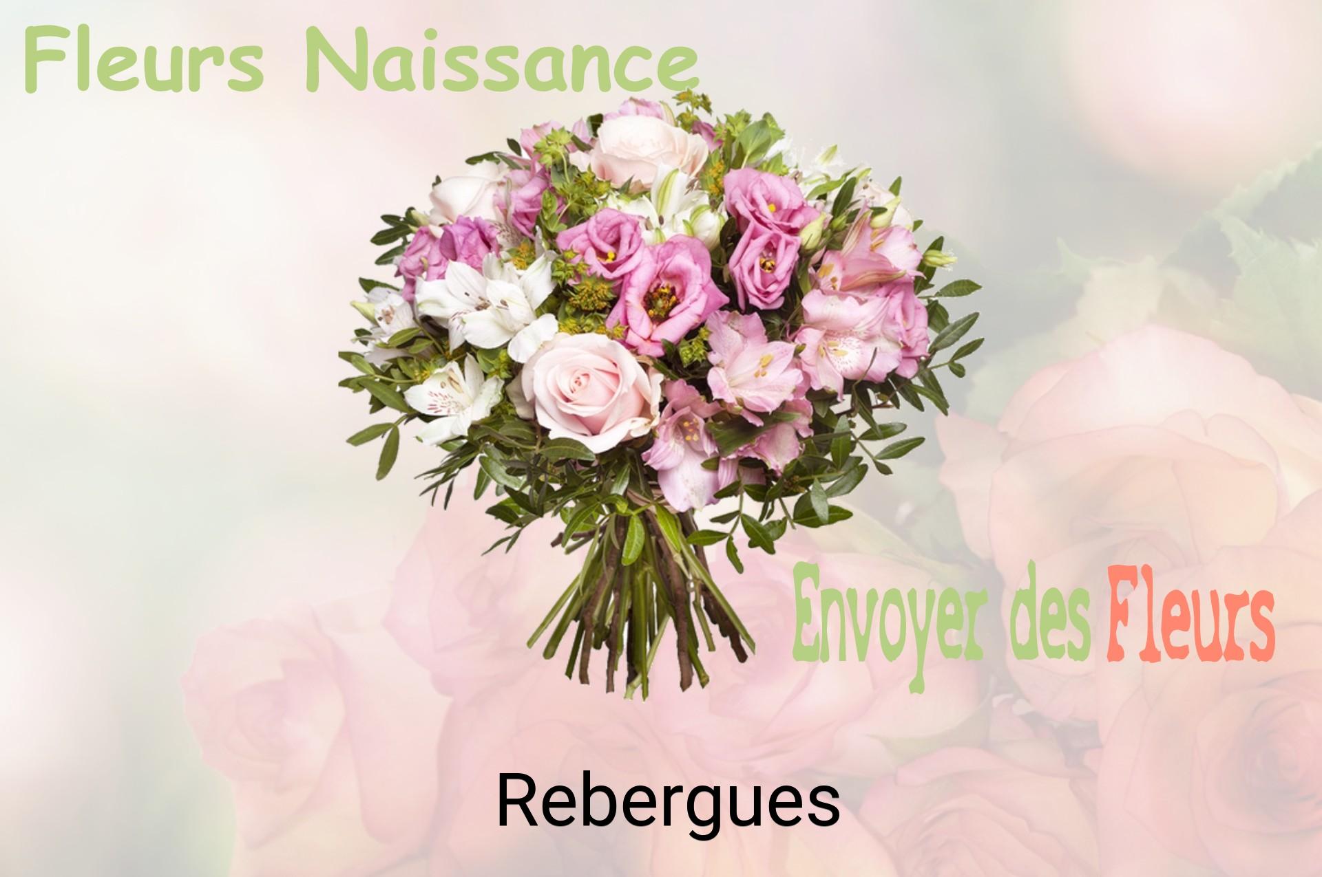 Bouquet de fleurs de naissance livré à Rebergues